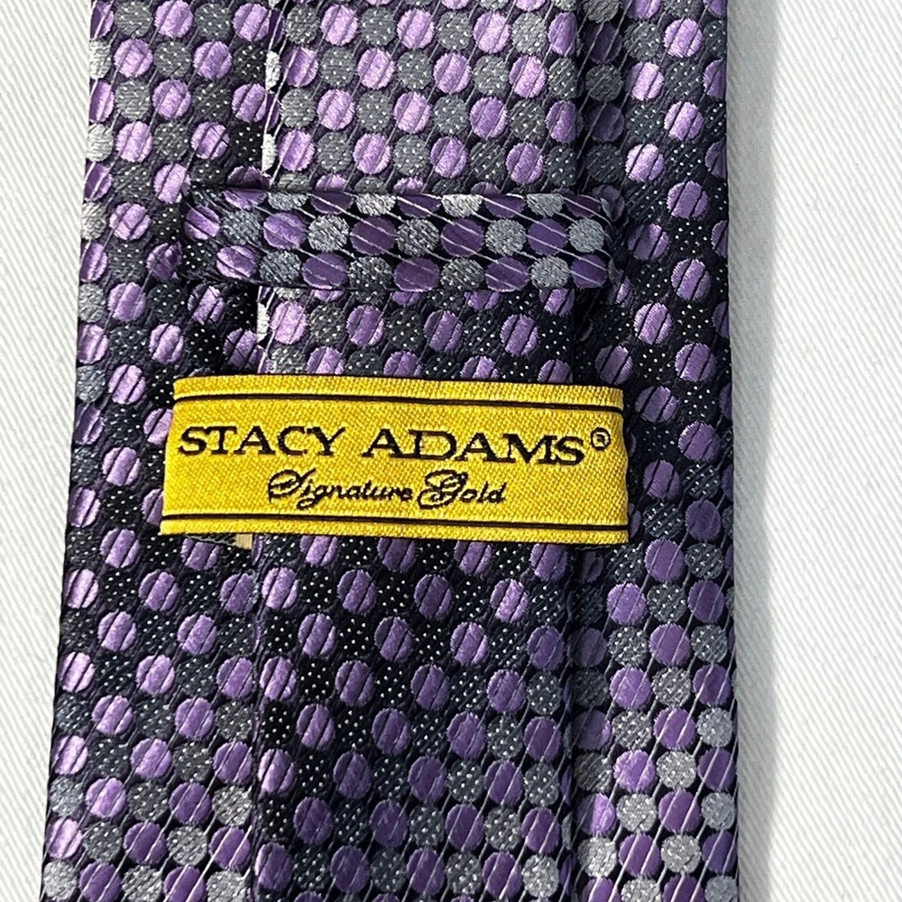 Stacy Adams men's necktie business suit tie career formal purple classy